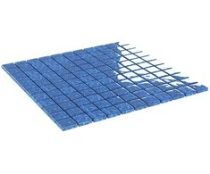 Mozaikos plytelė 11 pcs Mėlyna 50 x 50 cm Stiklas