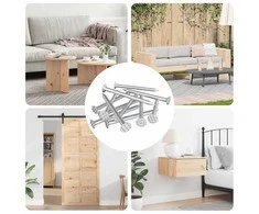 Nagai Medžiui 12 pcs Sidabro Ø 3 x 15 mm Metalas