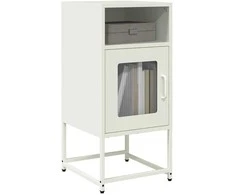 naktinė spintelė balta 36x39x78 cm šaltai valcuotas plienas