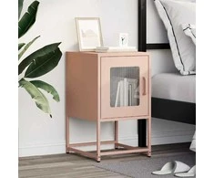 naktinė spintelė rožinė 36x39x60,5 cm šaltai valcuotas plienas