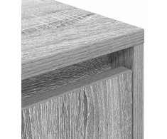 naktinė spintelė su LED lemputėmis Pilka Sonoma 38x34x65 cm