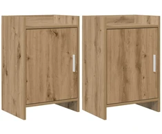 Naktiniai staliukai 2 pcs Artisano ąžuolo 40 x 30 x 60 cm