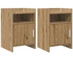 Naktiniai staliukai 2 pcs Artisano ąžuolo 40 x 36 x 60 cm