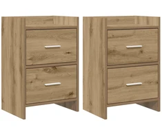 Naktiniai staliukai 2 pcs Artisano ąžuolo 40 x 30 x 60 cm