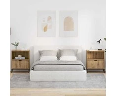 Šalia lovos spintelė 2 pcs artisano ąžuolo 49 x 36 x 61 cm