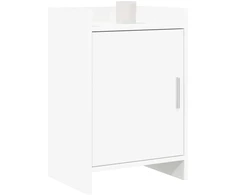 Naktiniai staliukai 2 pcs Balta 40 x 30 x 60 cm