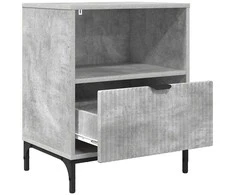 Šalia lovos spintelė 2 pcs Betono pilka 49 x 36 x 61 cm