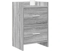 Naktiniai staliukai 2 pcs Pilka Sonoma 40 x 30 x 60 cm