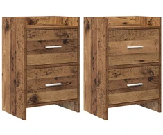 Naktiniai staliukai 2 pcs Sendintos medienos 40 x 30 x 60 cm