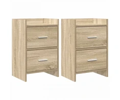 Naktiniai staliukai 2 pcs Sonoma ąžuolas 40 x 30 x 60 cm