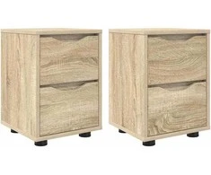 Naktiniai staliukai 2 pcs Sonoma ąžuolas 30,5 x 30 x 43 cm