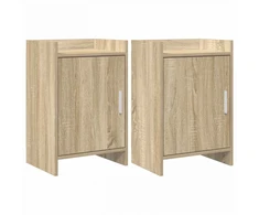Naktiniai staliukai 2 pcs Sonoma ąžuolas 40 x 30 x 60 cm