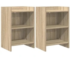 Naktiniai staliukai 2 pcs Sonoma ąžuolas 40 x 30 x 60 cm
