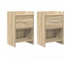 Naktiniai staliukai 2 pcs Sonoma ąžuolas 40 x 30 x 60 cm