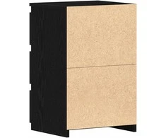 Šalia lovos spintelė 2 pcs Juodas ąžuolas 40 x 35 x 62,5 cm