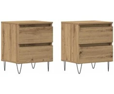 Šalia lovos spintelė 2 pcs artisano ąžuolo 40 x 35 x 50 cm