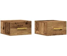 Šalia lovos spintelė 2 pcs Senas medis 35 x 35 x 20 cm