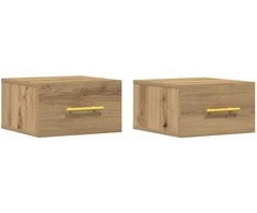 Šalia lovos spintelė 2 pcs Amatininkų ąžuolas 35 x 35 x 20 cm