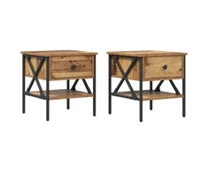 Naktinis staliukas 2 pcs Sena mediena 40 x 42 x 45 cm