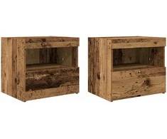 Šalia lovos spintelė 2 pcs Senas medis 50 x 40 x 45 cm
