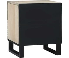 Šalia lovos spintelė 2 pcs Balta 40 x 33 x 46 cm