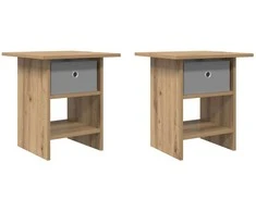 Naktinis staliukas 2 pcs Amatininkų ąžuolas 41 x 40 x 45 cm
