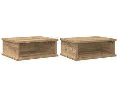 Naktinis staliukas 2 pcs Amatininkų ąžuolas 40 x 31 x 15 cm