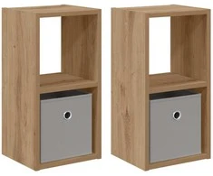 Naktinis staliukas 2 pcs Amatininkų ąžuolas 25,5 x 22 x 49,5 cm