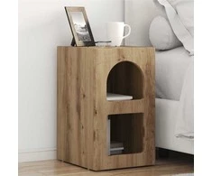 Naktinis staliukas 2 pcs Amatininkų ąžuolas 29,5 x 33,5 x 50 cm