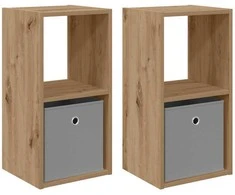 Naktinis staliukas 2 pcs Amatininkų ąžuolas 30,5 x 27 x 59,5 cm