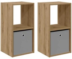 Naktinis staliukas 2 pcs Amatininkų ąžuolas 35 x 32 x 68,5 cm