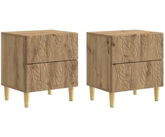 Naktinis staliukas 2 pcs Artisano ąžuolo 43 x 34,5 x 48 cm