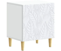 Naktinis staliukas 2 pcs Balta 43 x 34,5 x 50 cm