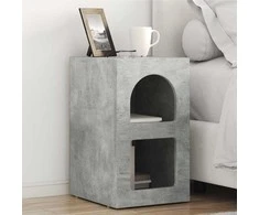 Naktinis staliukas 2 pcs Betono pilka 29,5 x 33,5 x 50 cm