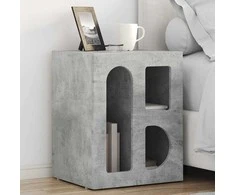 Naktinis staliukas 2 pcs Betono pilka 40 x 35 x 50 cm