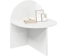 Naktinis staliukas 2 pcs Itin blizgi balta 40 x 35,5 x 45,5 cm