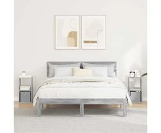 Naktinis staliukas 2 pcs Pilkas Sonoma 25,5 x 22 x 49,5 cm