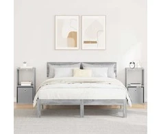 Naktinis staliukas 2 pcs Pilkas Sonoma 35 x 32 x 68,5 cm