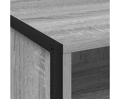 Naktinis staliukas 2 pcs Pilkas Sonoma 50 x 39,5 x 50 cm