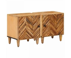 Naktinis staliukas 2 pcs Ruda 40 x 33,5 x 46 cm
