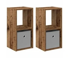 Naktinis staliukas 2 pcs Senas medis 25,5 x 22 x 49,5 cm