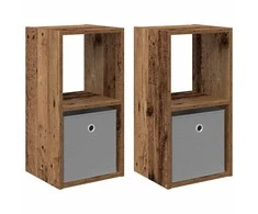 Naktinis staliukas 2 pcs Senas medis 30,5 x 27 x 59,5 cm