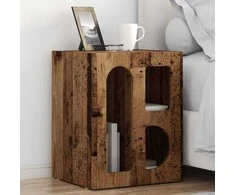 Naktinis staliukas 2 pcs Senas medis 40 x 35 x 50 cm