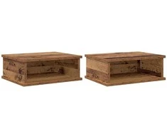 Naktinis staliukas 2 pcs Senas medis 40 x 31 x 15 cm