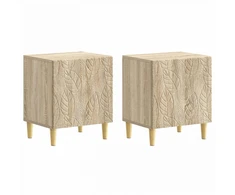 Naktinis staliukas 2 pcs Sonoma ąžuolas 43 x 34,5 x 50 cm