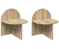 Naktinis staliukas 2 pcs Sonoma ąžuolas 40 x 35,5 x 45,5 cm
