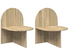 Naktinis staliukas 2 pcs Sonoma ąžuolas 48 x 49 x 65 cm