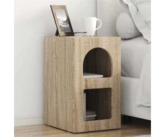 Naktinis staliukas 2 pcs Sonoma ąžuolas 29,5 x 33,5 x 50 cm