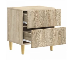 Naktinis staliukas 2 pcs Sonoma ąžuolas 43 x 34,5 x 48 cm