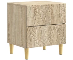 Naktinis staliukas 2 pcs Sonoma ąžuolas 43 x 34,5 x 48 cm